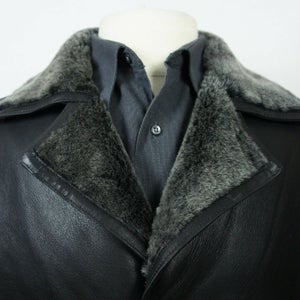 NOORA NEW Casual Overcoat Men Real 100% Genuine Shearling Leather Sheepskin Coat Jacket Trench SB120 - Noora International