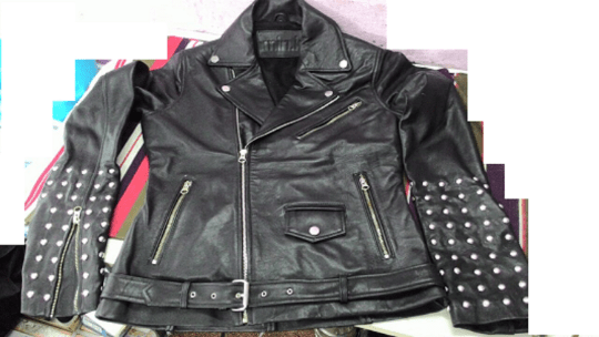 Noora New Handmade Women's Black Stylish Studded Style Lambskin Leather Jacket With Long Sleeves, Belt & Metal Snaps UN024 - Noora International