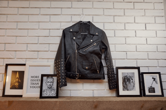 Noora New Handmade Women's Black Stylish Studded Style Lambskin Leather Jacket With Long Sleeves, Belt & Metal Snaps UN024 - Noora International