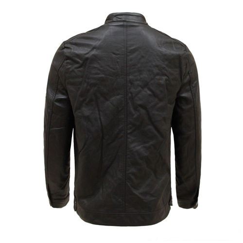 Noora New Lambskin Mens Black Leather Jacket | Shiny black Casual Biker Style Jacket YK090 - Noora International