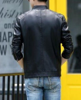Noora New Lambskin Mens Dark Brown Leather Jacket, Casual Out Wear Biker Jacket, Western Style Jacket YK0245 - Noora International