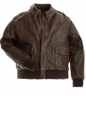 Noora New Mens Antique Brown Bomber Leather Jacket | Designer Antique Brown Bomber Leather Jacket SU0125 - Noora International