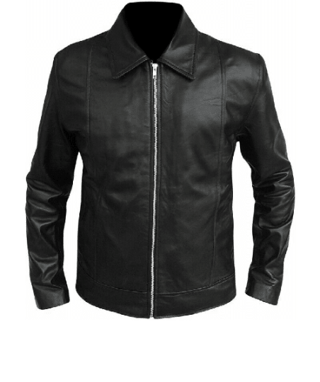 Noora New Men's Black Lambskin Leather Biker Jacket With YKK Zipper Racer Rider Black Leather Jacket SU0146 - Noora International