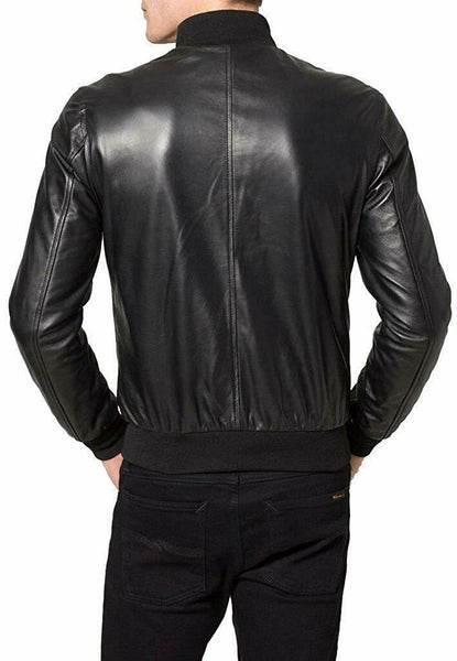 NOORA New MEN'S Genuine Hot BIKER CAFE RACER REAL LEATHER SLIM FIT JACKET NI-27 - Noora International