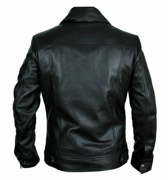 NOORA NEW MENS REAL LAMBSKIN LEATHER BLAZER JACKET TWO BUTTON SLIM FIT COAT NI-3 - Noora International