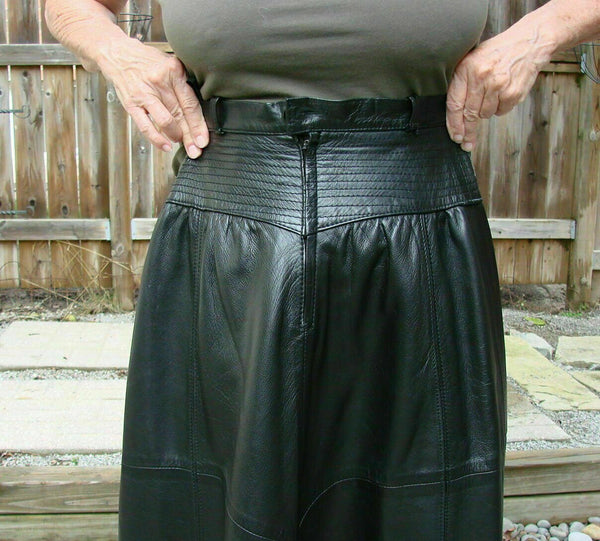 NOORA New PRIMARK STACEY SOLOMON BLACK LEATHER LOOK PLEATED MIDI SKIRT SJ141 - Noora International