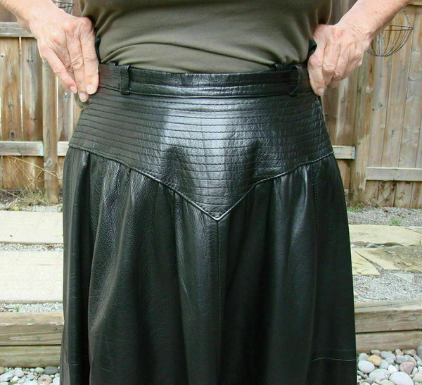 NOORA New PRIMARK STACEY SOLOMON BLACK LEATHER LOOK PLEATED MIDI SKIRT SJ141 - Noora International