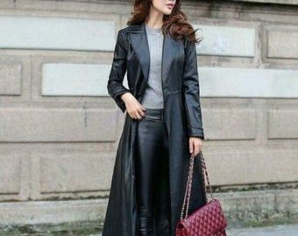 NOORA New Stylish LAMBSKIN Soft Leather Women Black Genuine - Noora International