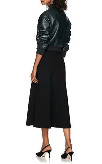 Noora New Womens Cropped Leather Jacket , Black Leather Jacket , Biker Jacket, Casual Party Wear Jacket With Zipper UN18 - Noora International