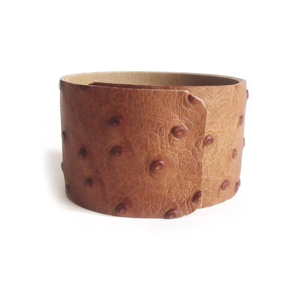 NOORA New Wrist Band or Brown Lambskin Leather Festival Wearable Band Hidden Bracelet Arm Band Hands Free Band Custom to Order RS681 - Noora International