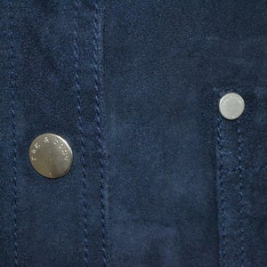 NOORA NWT Navy Blue Suede 'Soggy Skirt' Mini Skirt vintage suede skirt retro skirt suede mini skirt SJ150 - Noora International
