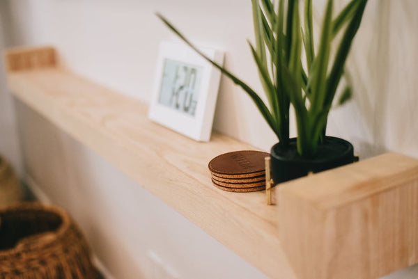NOORA Personalized Leather & Cork Coaster set| Custom Corporate Gifts | Housewarming Leather Gift for Wedding, Anniversary,Home | Groomsmen Gift | ST0159 - Noora International