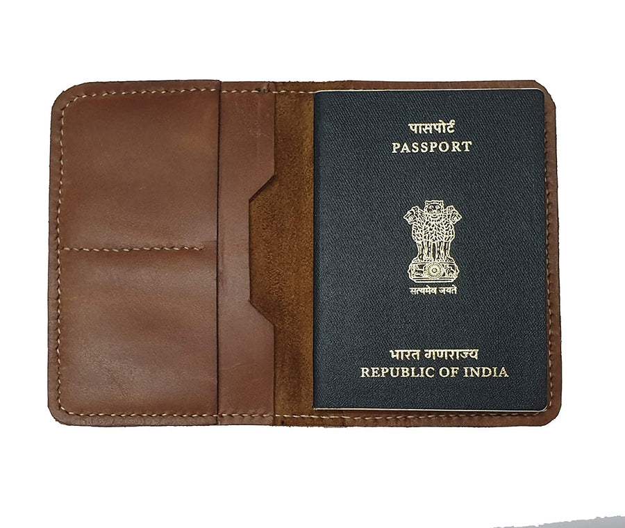 Personalized wallet for men's Brown Wallet, Leather Passport Holder, Passport Wallet, Wanderlust – view 6