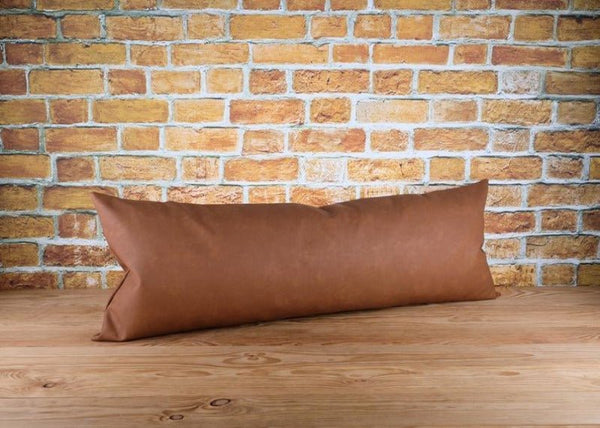 Noora Real Lambskin Leather Cushion Cover Navy Blue , Decorative Modern Throw Cover, Lumbar Pillow Cover for Couch, Housewarming Gifts YK082 - Noora International