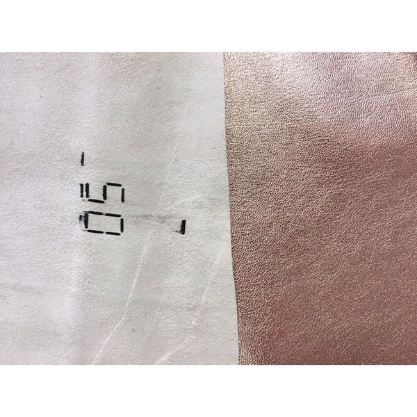 NOORA Rose gold Real leather piece, soft leather rose pink gold , genuine leather Lambskin Hide Dairy Leather - Noora International