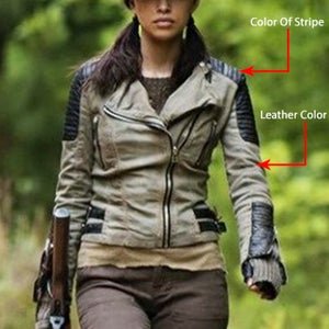 Noora Stylish Lambaskin Leather Women Jacket Genuine designer Zipper Jacket Halloween Walking Jacket SB519 - Noora International