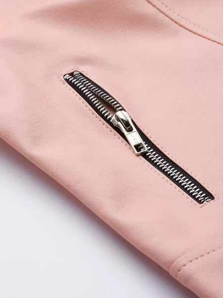 Noora Stylish Women's BABY PINK JACKET Full Sleeve Solid Bike Riding Jacket | Best Gift for Her | SN017 - Noora International