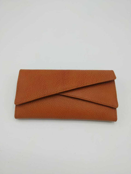 Noora Tan Quilted Lambskin Leather Classic WOC Handmade Clutch Bag QD 554 - Noora International
