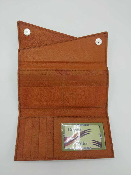 Noora Tan Quilted Lambskin Leather Classic WOC Handmade Clutch Bag QD 554 - Noora International