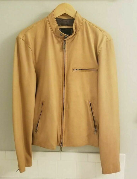 NOORA Toddy Snyderr Replica Men Lamb Skin Leather Moto Biker Rider Racer Jacket BS10 - Noora International