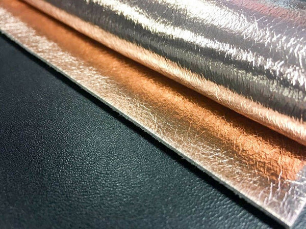 NOORA Top Quality ROSE Gold Leather Lambskin Metallic Sheep Hide | Rose Lambskin Leather Nappa SU0146 - Noora International