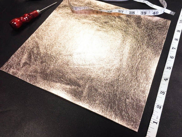 NOORA Top Quality ROSE Gold Leather Lambskin Metallic Sheep Hide | Rose Lambskin Leather Nappa SU0146 - Noora International