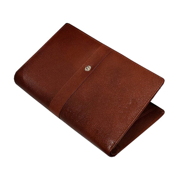 NOORA wallet for Men and Women| Brown Color Wallet| Cheque Book Holder| Card Credit Card Holder - Noora International