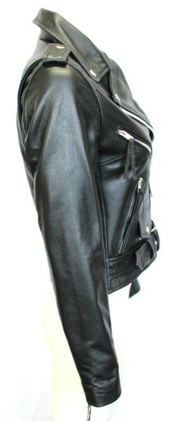 NOORA Women Ladies Leather Jacket Coats Zip Up Biker Flight Casual BS-105 - Noora International