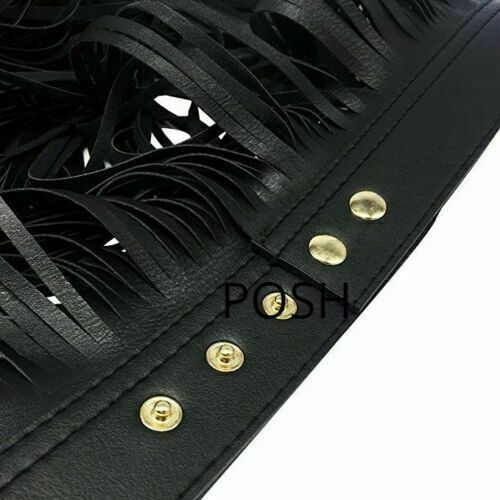 NOORA Women Leather Waist Belt Wrap Dance Long Fringe Tassel Skirt Belt SJ137 - Noora International