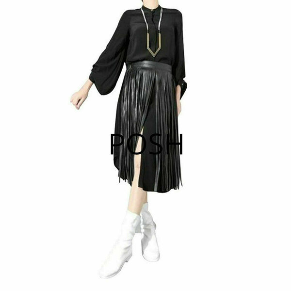 NOORA Women Leather Waist Belt Wrap Dance Long Fringe Tassel Skirt Belt SJ137 - Noora International
