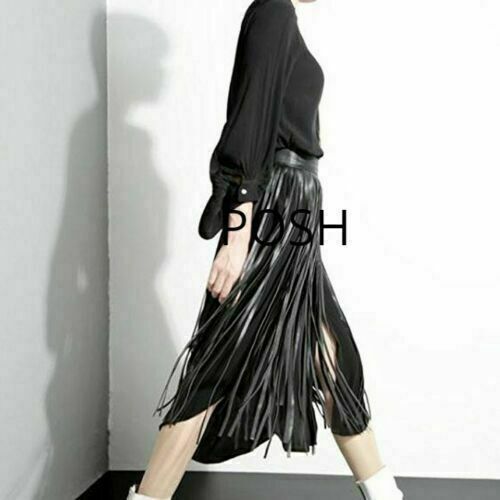 NOORA Women Leather Waist Belt Wrap Dance Long Fringe Tassel Skirt Belt SJ137 - Noora International