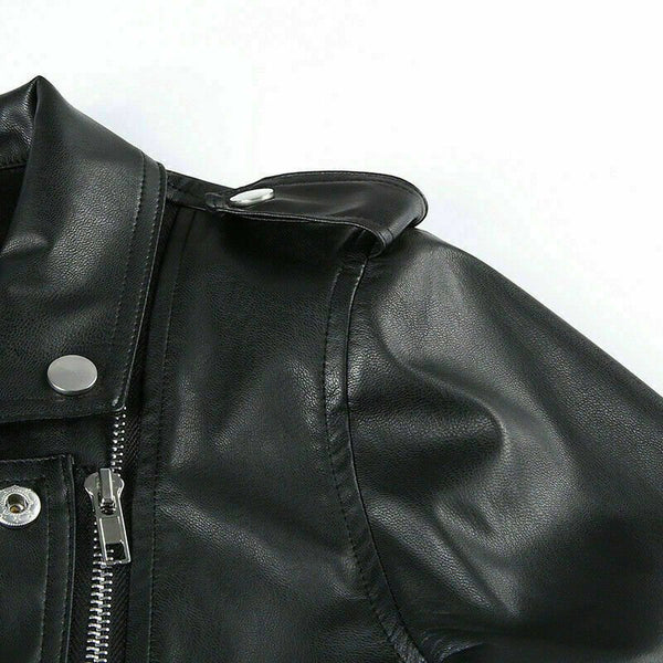 Noora Women Sexy Steampunk Goth Bolero Long Sleeve Shrug Jacket Leather SJ175 - Noora International