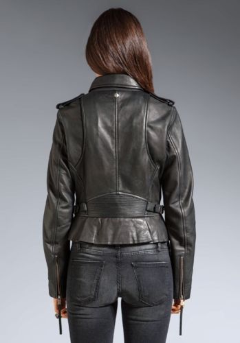 Noora Women's Black Lambskin Leather Jackets | Stylish Ladies Leather jacket | Gift for her ST0229 - Noora International