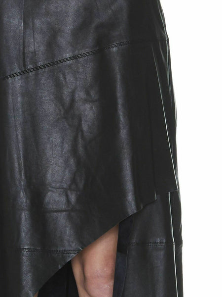 Noora Women's High Waist Long Skirts Swing Leather Cross Flared A-Line Dress ST0344 - Noora International