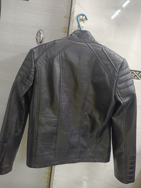 Noora Women's Lambskin Black Leather Jacket | Motorcycle Slim Fit Biker Jacket | Western Party Wear Jacket |Gift For Her - Noora International