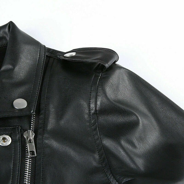 Noora Womens Lambskin Leather Cropped Moto Slim Fit Bolero Biker Jacket SJ177 - Noora International