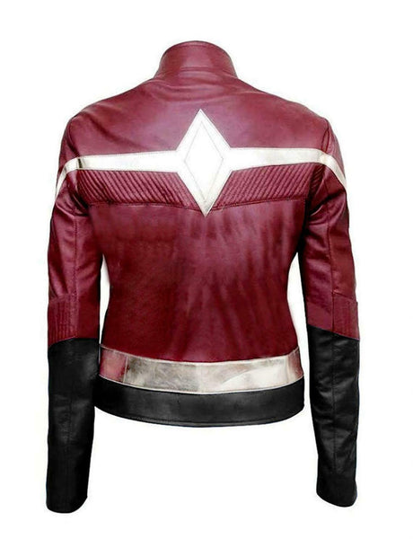 NOORA Women's Real Lambskin Colour Block Pattern Biker Jacket With Zipper | Bio Color Jacket | Slim Fit Jacket | ST0404 - Noora International