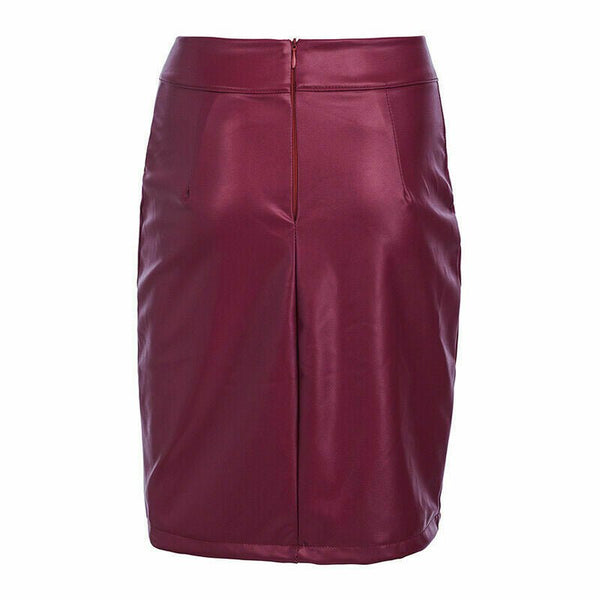 NOORA Womens Real Lambskin Leather Skirt Leather Mini Skirt ALL SIZE READY - Noora International