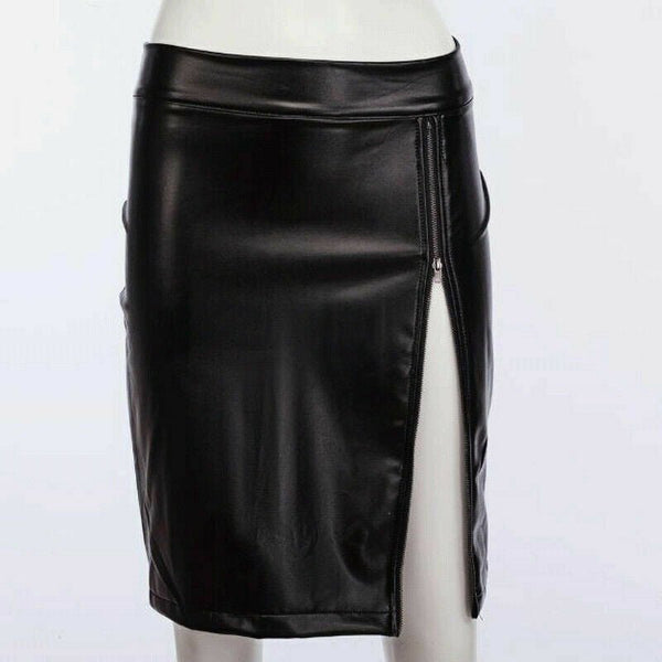 NOORA Womens Real Lambskin Leather Skirt Leather Mini Skirt ALL SIZE READY - Noora International