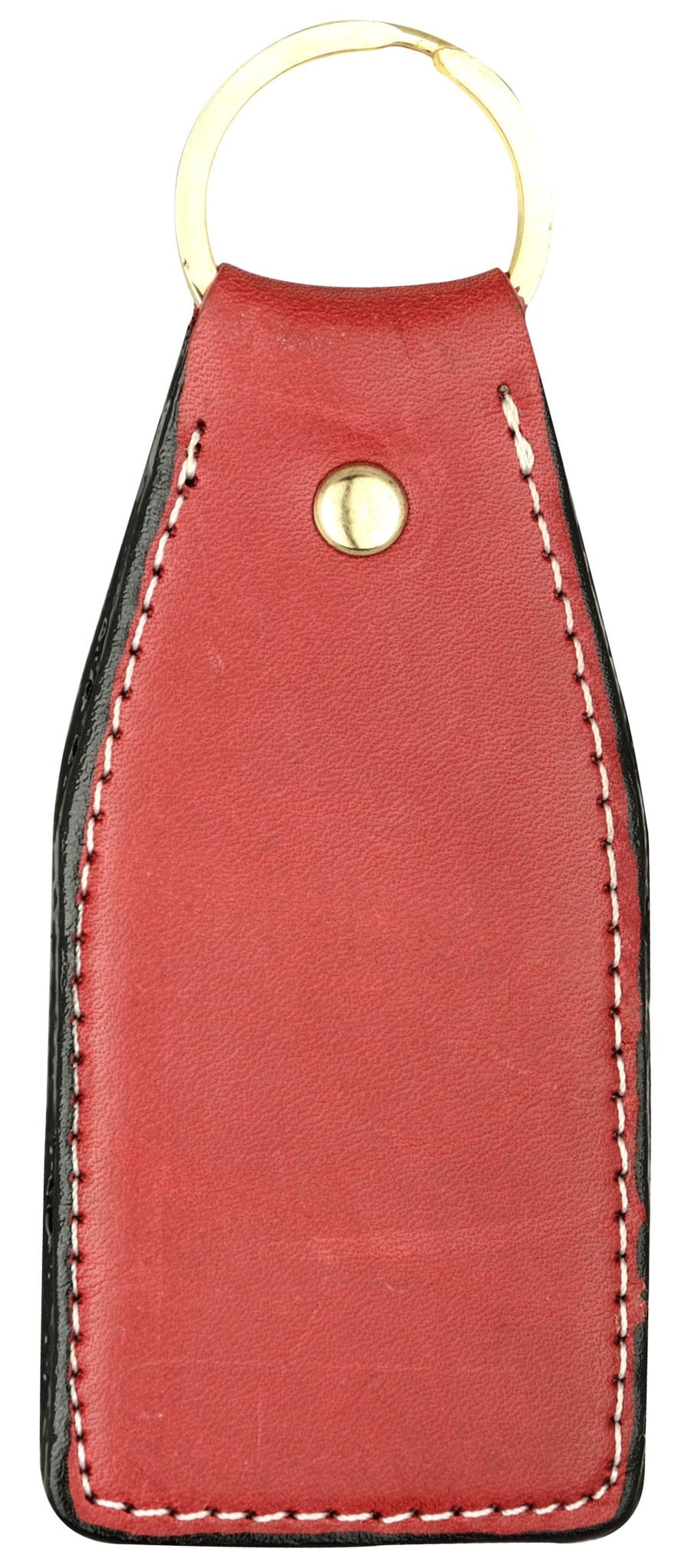 Pink leather key chain