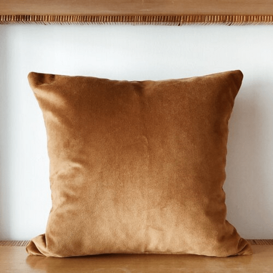 Real New Suede Linen pillow cover,Square Tan Color Suede Pillow Cover,Living Decor,Home Decor,Throw Cover - Noora International