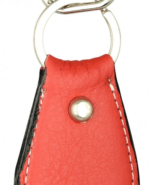 Red leather key chain - Noora International