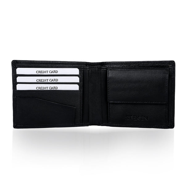 Stylish Men's Black Leather Wallet - Noora International