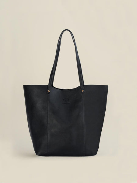 Women Black Design Leather Handbag women's black tote bag - BS0128 - Noora International