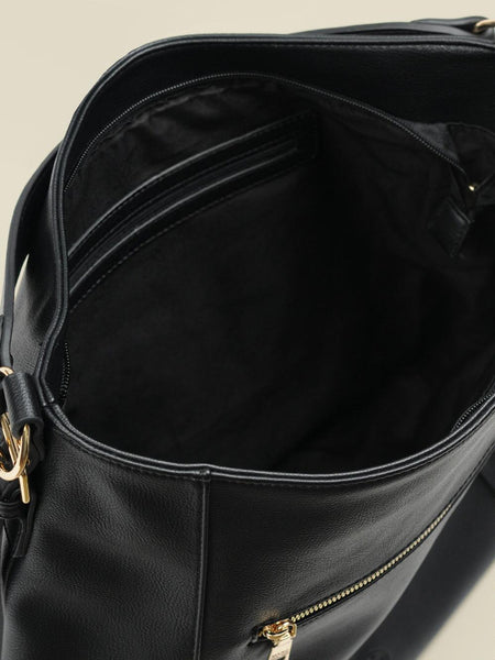 Women Stylish Black Leather Handbag - Noora International