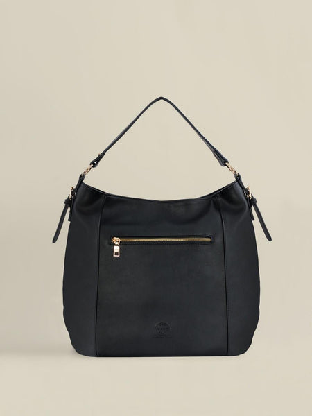 Women Stylish Black Leather Handbag - Noora International