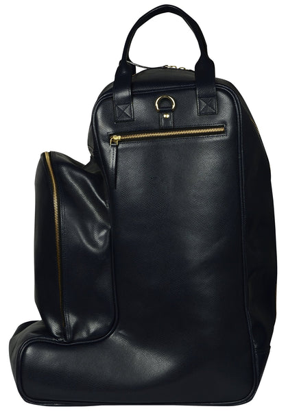 Women's black bucket leather bag - Noora International