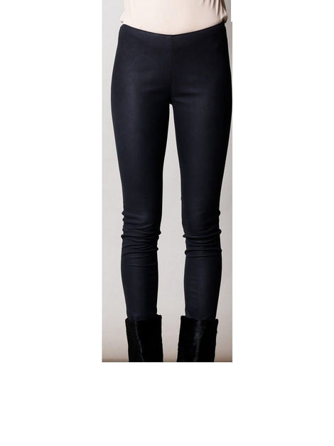 Women’s Black Skinny Leather Jeggings
