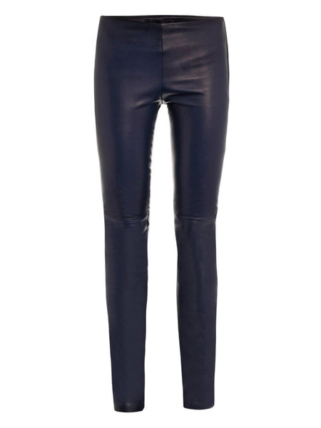 Women’s Blue Skinny leather jeggings - Noora International