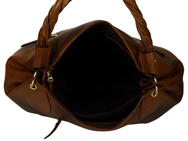 Women's brown baguette bag - Noora International